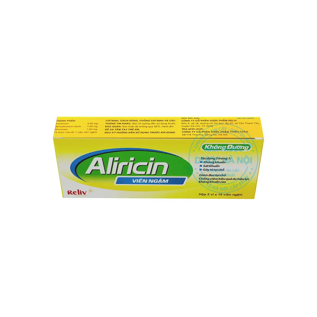 Viên ngậm Aliricin