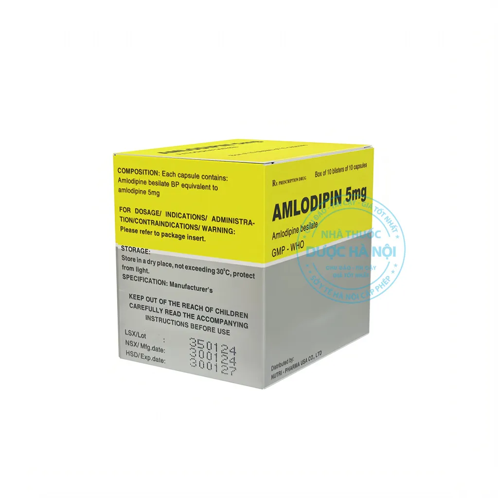 Thuốc Amlodipin 5mg Vidipha