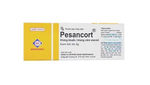 Kem bôi da Pesancort điều trị các bệnh lý ngoài da nhiễm khuẩn