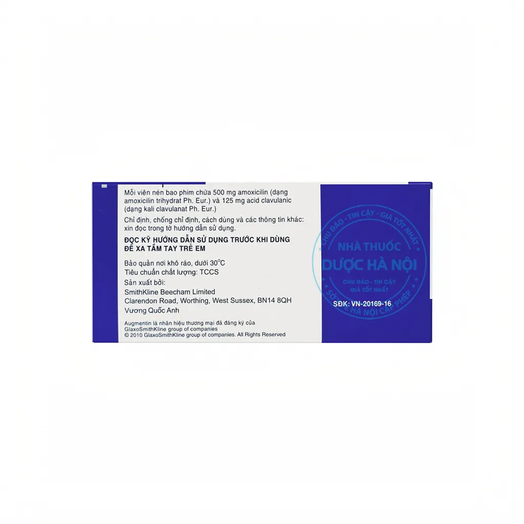 Thuốc Augmentin 625mg