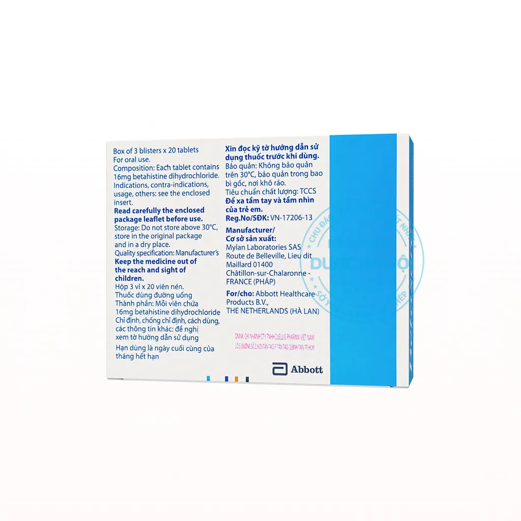 Thuốc Betaserc 16mg