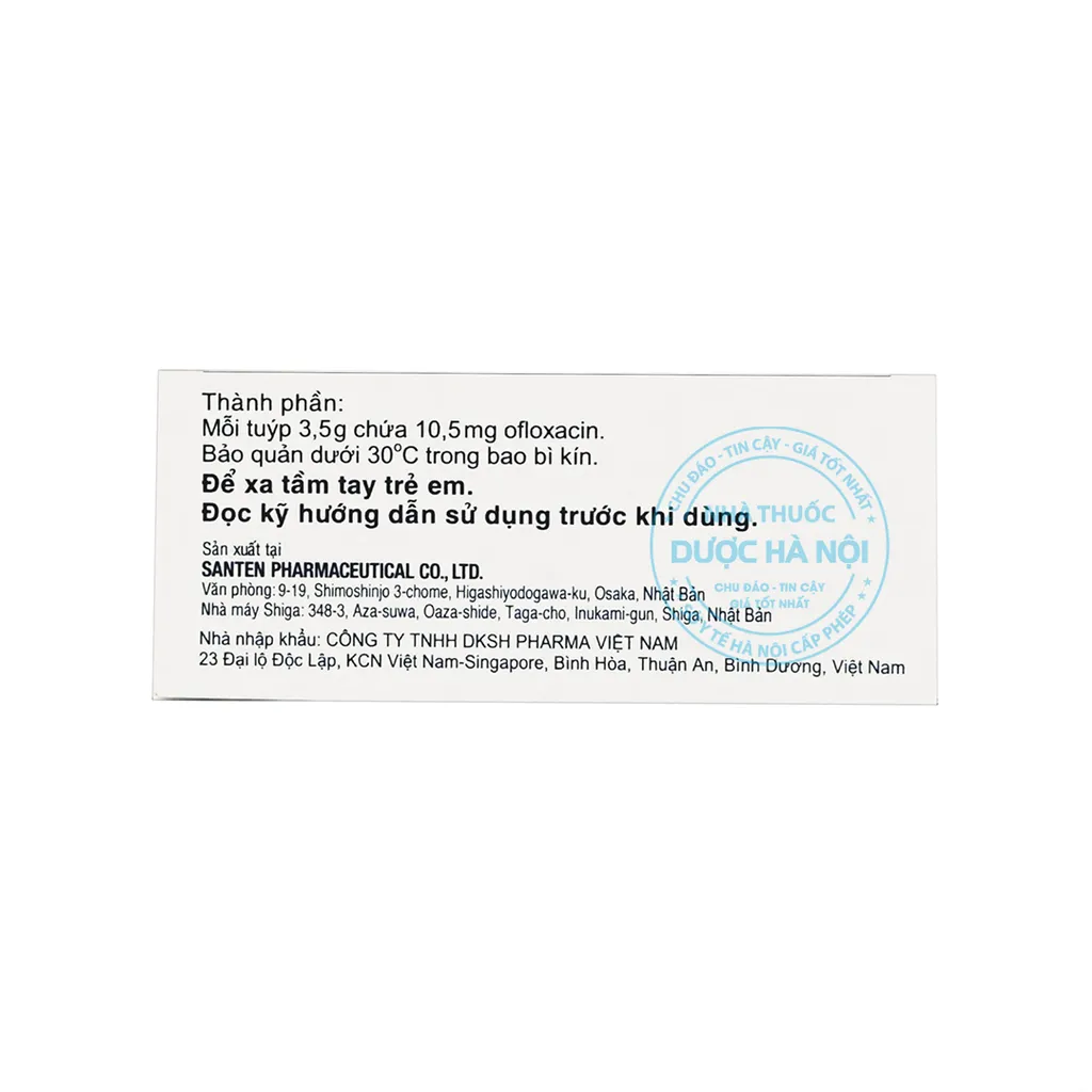 Thuốc mỡ Oflovid Ophthalmic Ointment Santen
