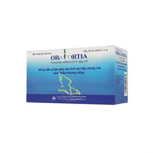 Thuốc mỡ Oracortia 0.1% điều trị viêm loét miệng