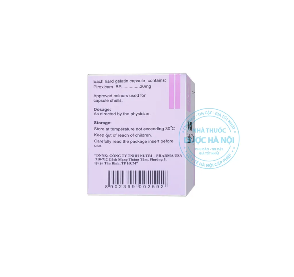 thuốc Piroxicam 20mg