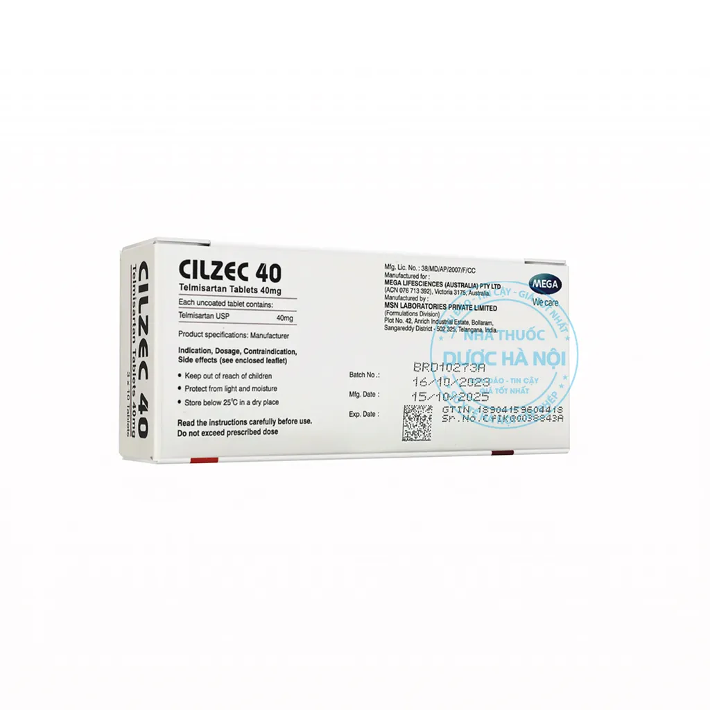 Thuốc Cilzec 40mg