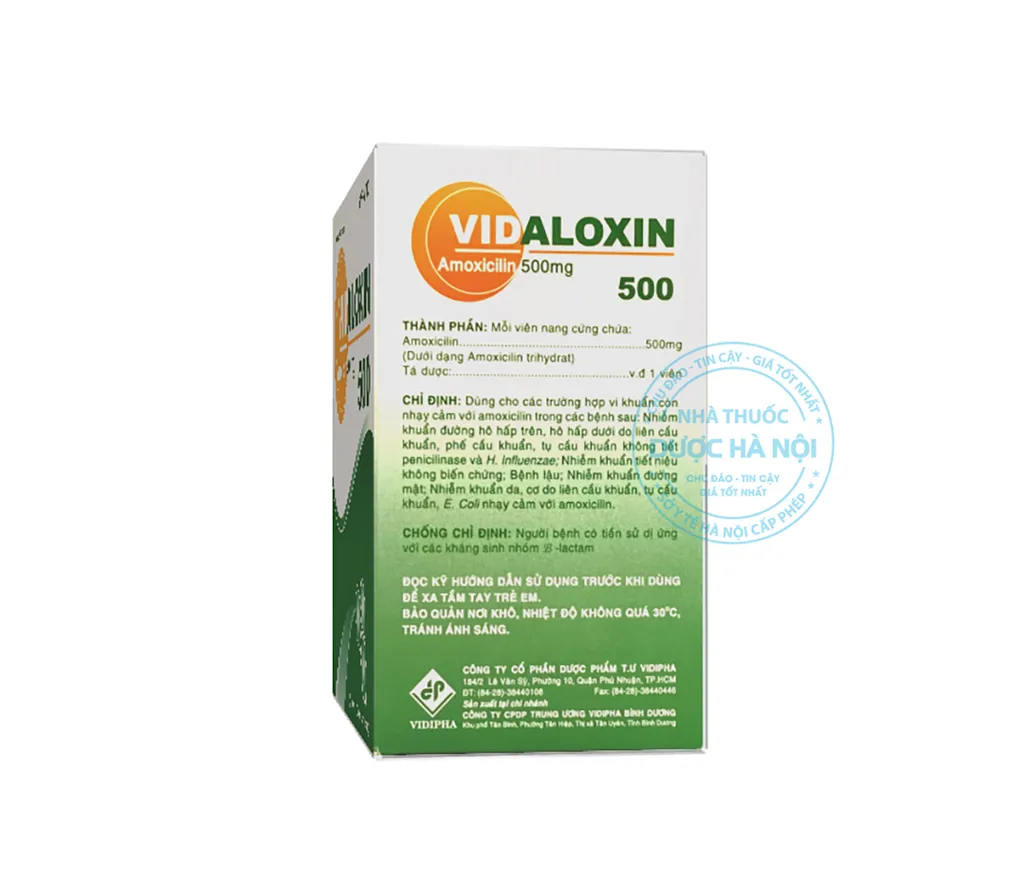 Thuốc Amoxicillin vidipha 500mg