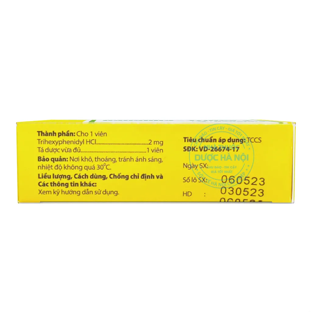 Thuốc Danapha Trihex 2mg