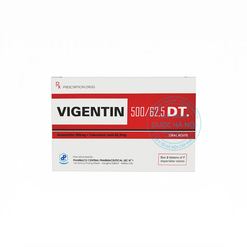 Thuốc kháng sinh Vigentin 625mg DT