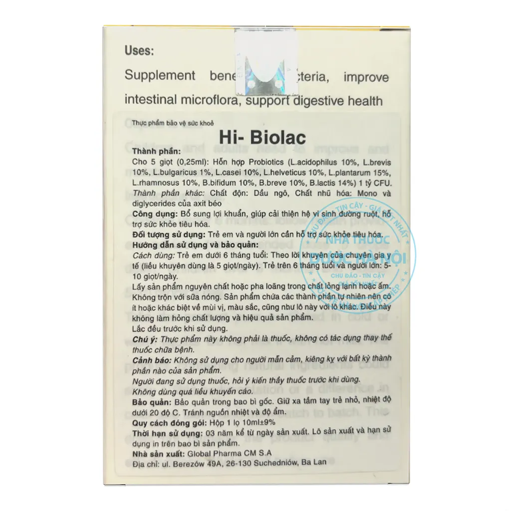 Hi-Biolac probiotic 10ml