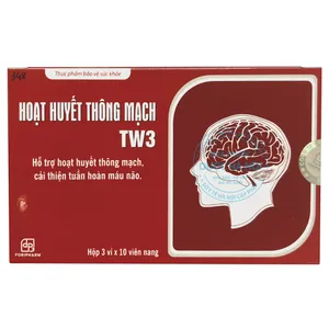 Viên uống Hoạt Huyết Thông Mạch TW3 hỗ trợ tăng cường sức khỏe tim mạch và não bộ