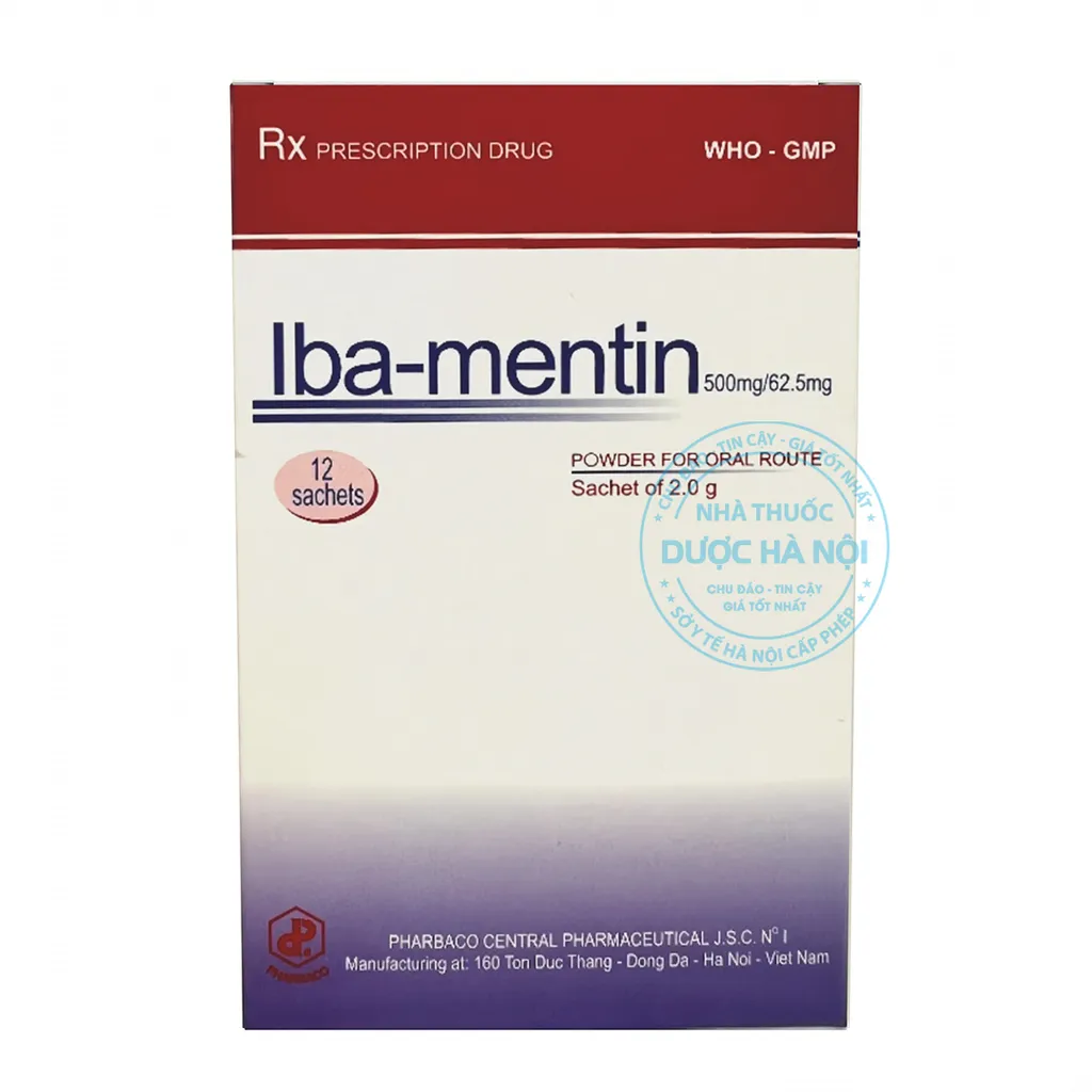 Thuốc Iba-mentin 500mg