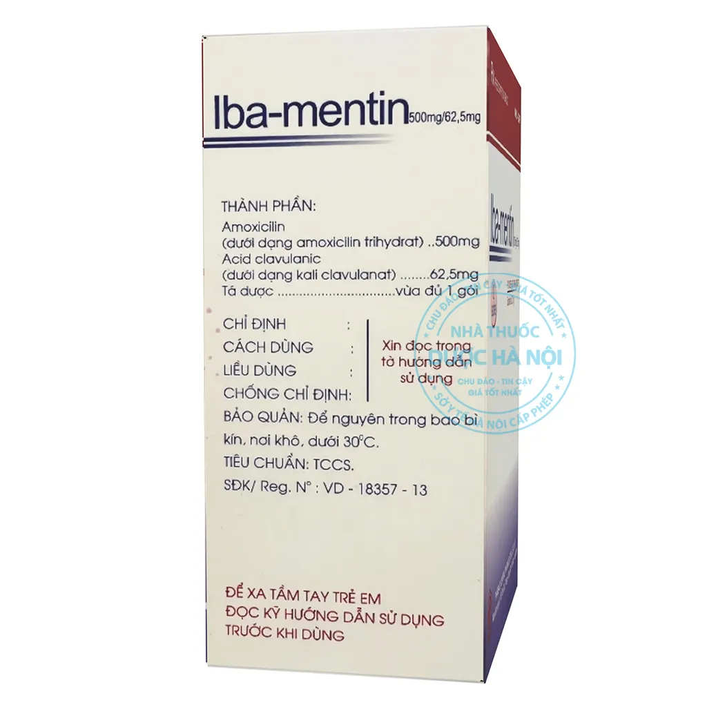 Thuốc Iba-mentin 500mg