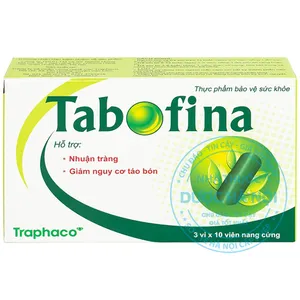 Viên uống Tabofina hỗ trợ giảm táo bón, nhuận tràng