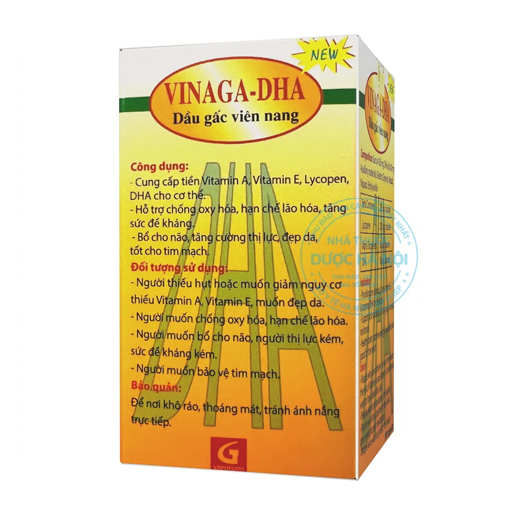 Viên nang dầu gấc Vinaga DHA