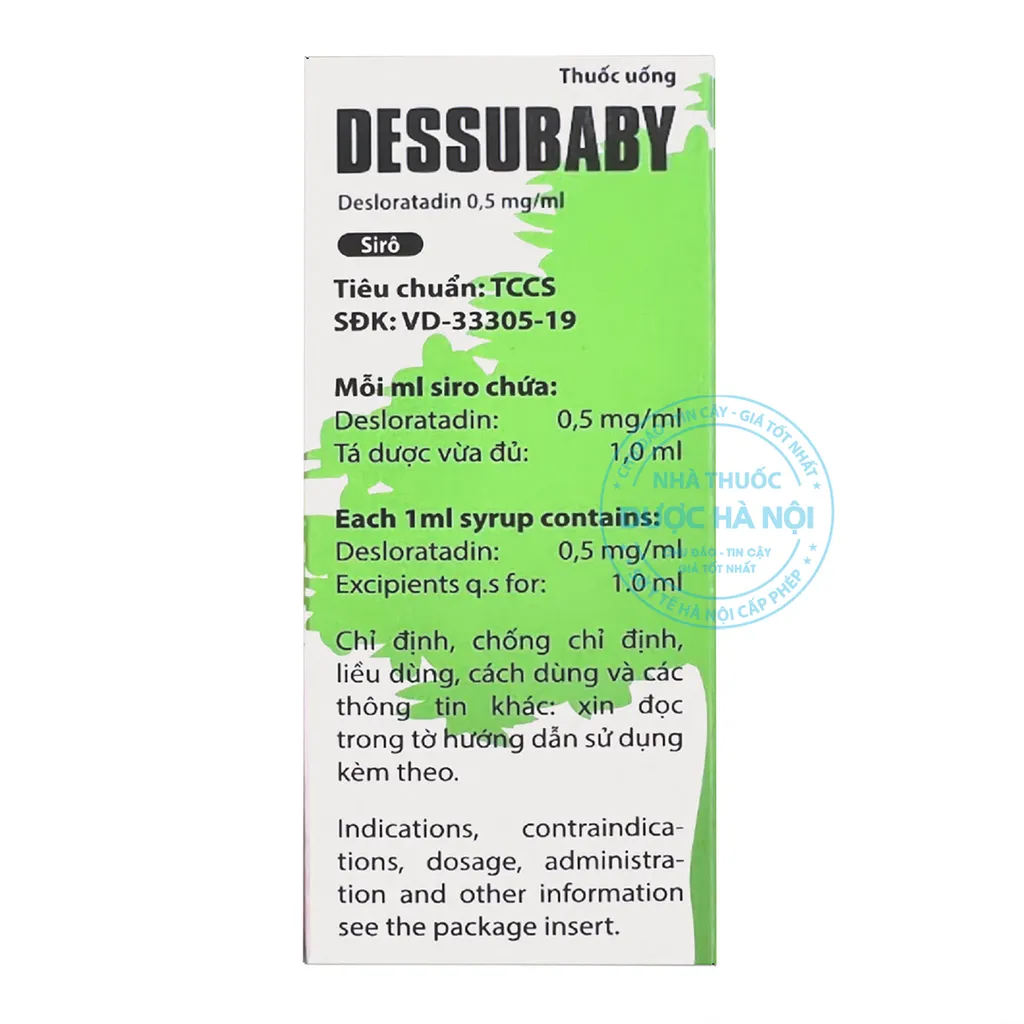 Thuốc Dessubaby 0.5mg/ml