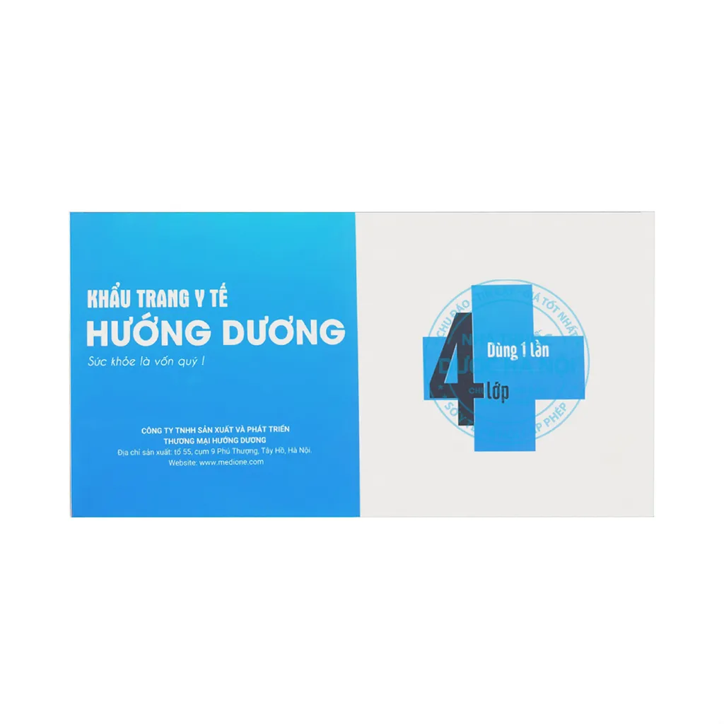 Khẩu Trang Y Tế Trường Dương 4 Lớp