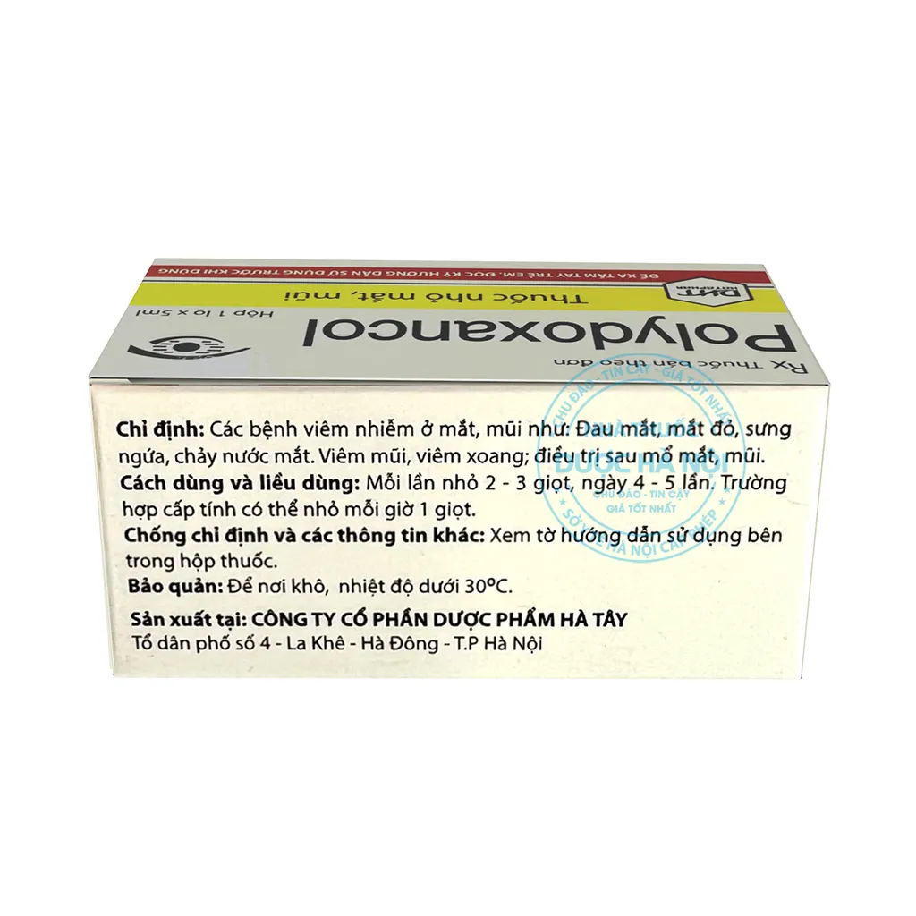 Thuốc nhỏ mắt, mũi Polydoxancol