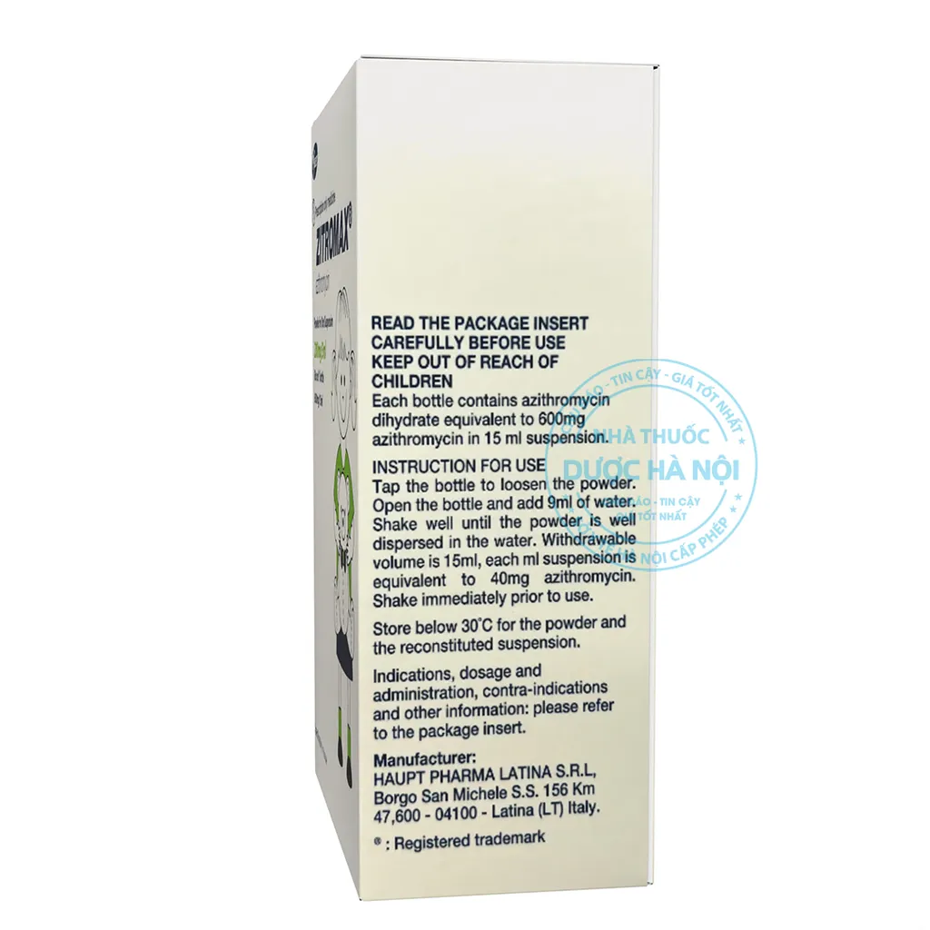 Thuốc Zitromax 200mg/5ml