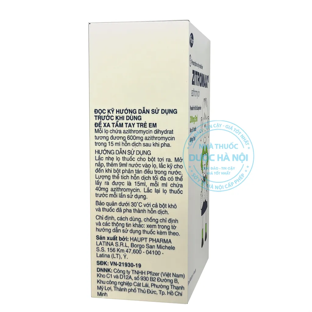 Thuốc Zitromax 200mg/5ml
