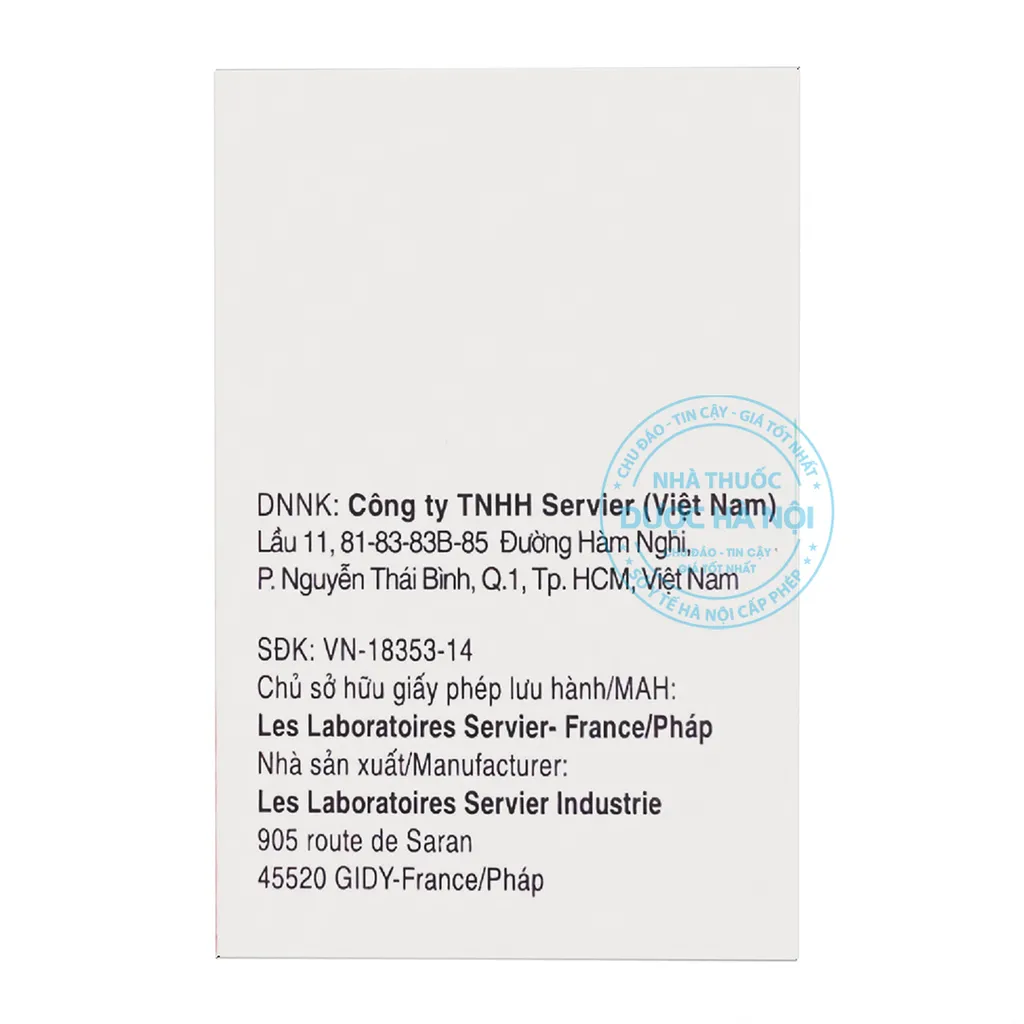 Thuốc Coversyl Plus 5mg/1.25mg