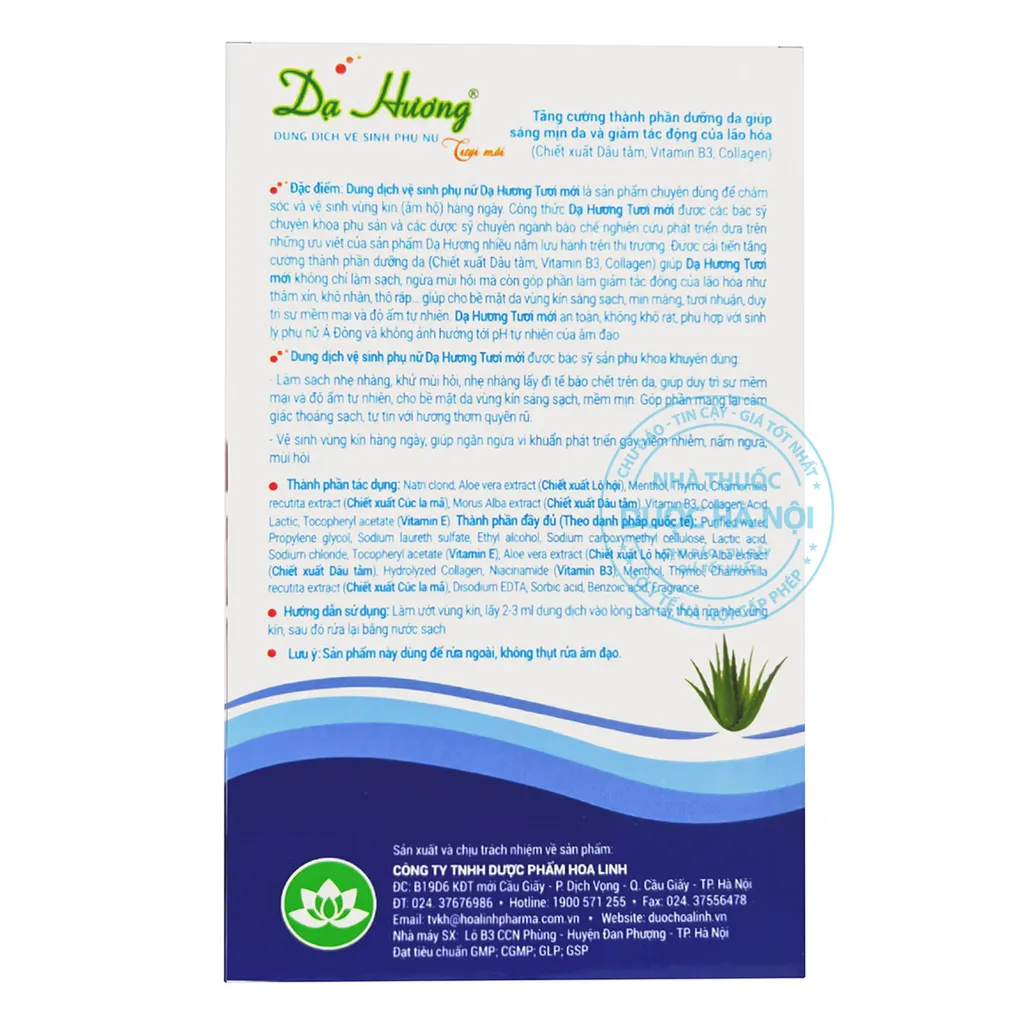 Dung dịch vệ sinh phụ nữ Dạ Hương