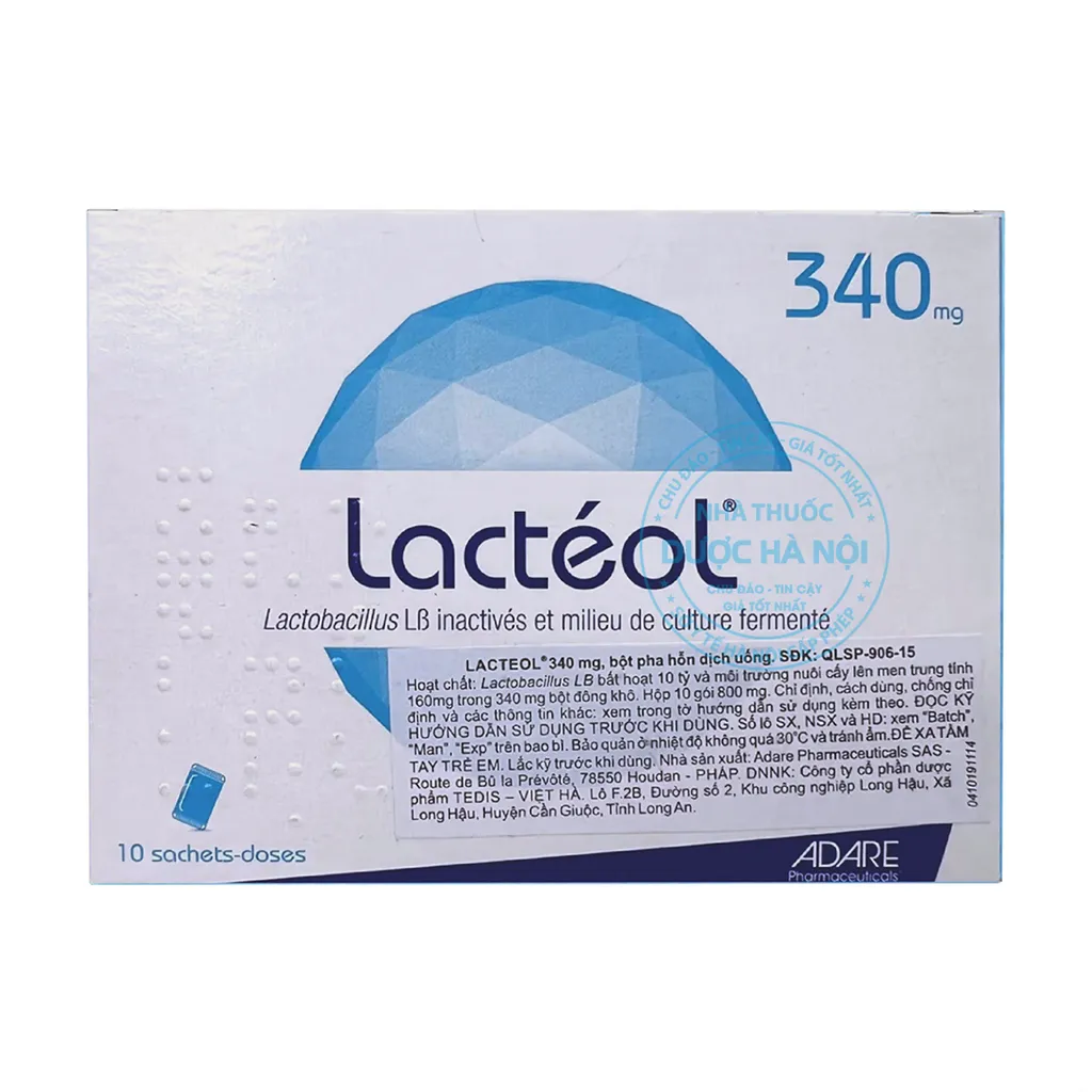 Bột pha uống Lacteol 340mg