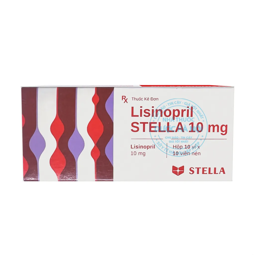 Thuốc Lisinopril 10mg Stella