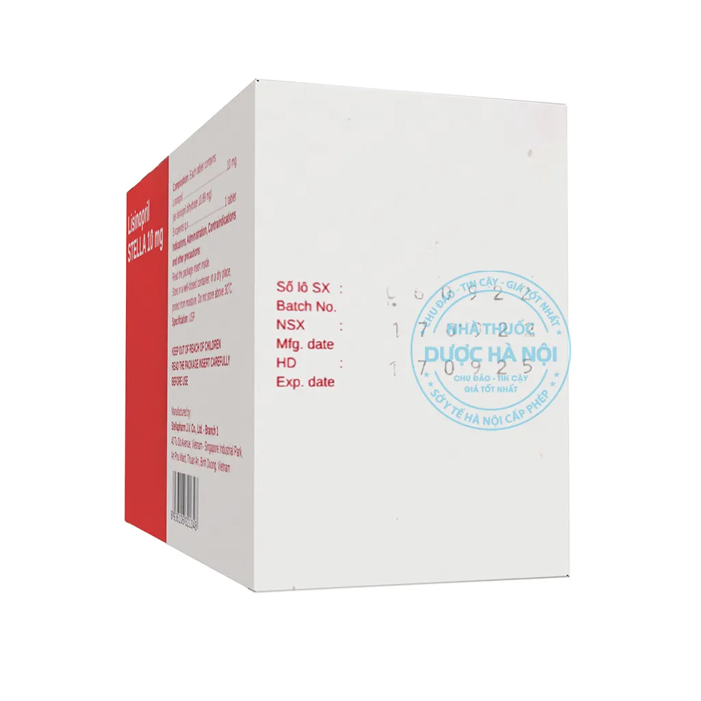 Thuốc Lisinopril 10mg Stella
