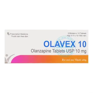 Thuốc Olanzapine 10mg điều trị tâm thần phân liệt và các bệnh lý tâm thần khác