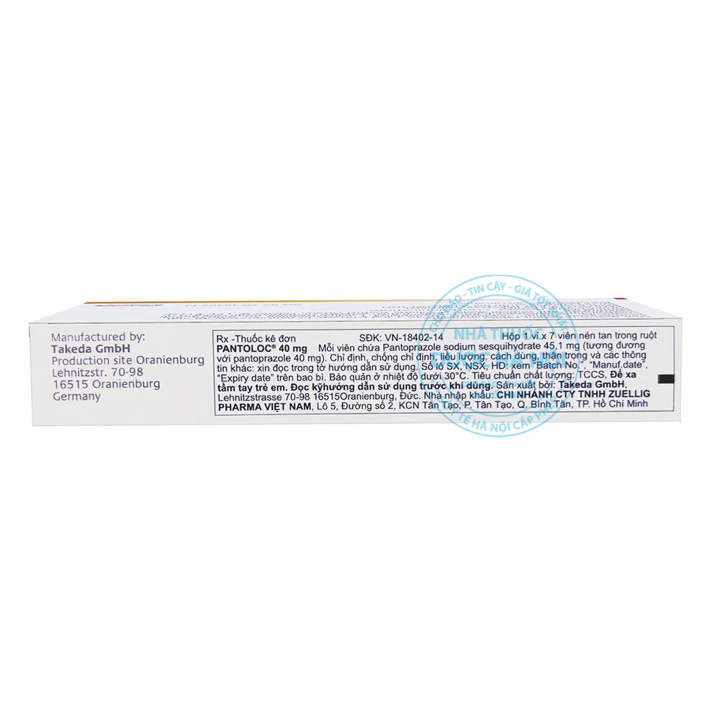 Thuốc Pantoloc 40mg