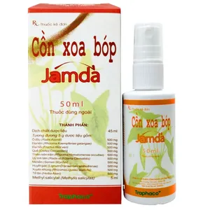 Cồn xoa bóp jamda giảm đau và hỗ trợ điều trị đau khớp và cơ bắp.
