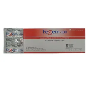 Thuốc Fegem-100 bổ sung sắt điều trị thiếu máu