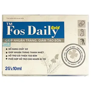 Hỗn dịch uống Fos daily  giảm thiểu tình trạng táo bón ở cả trẻ em và người lớn