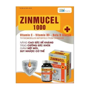 Viên uống Zinmucel 1000 giúp tăng cường sức đề kháng và cải thiện sức khỏe