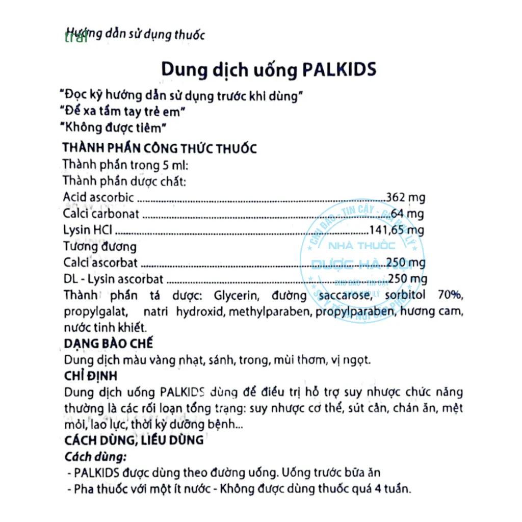 Dung dịch uống Palkids Apime