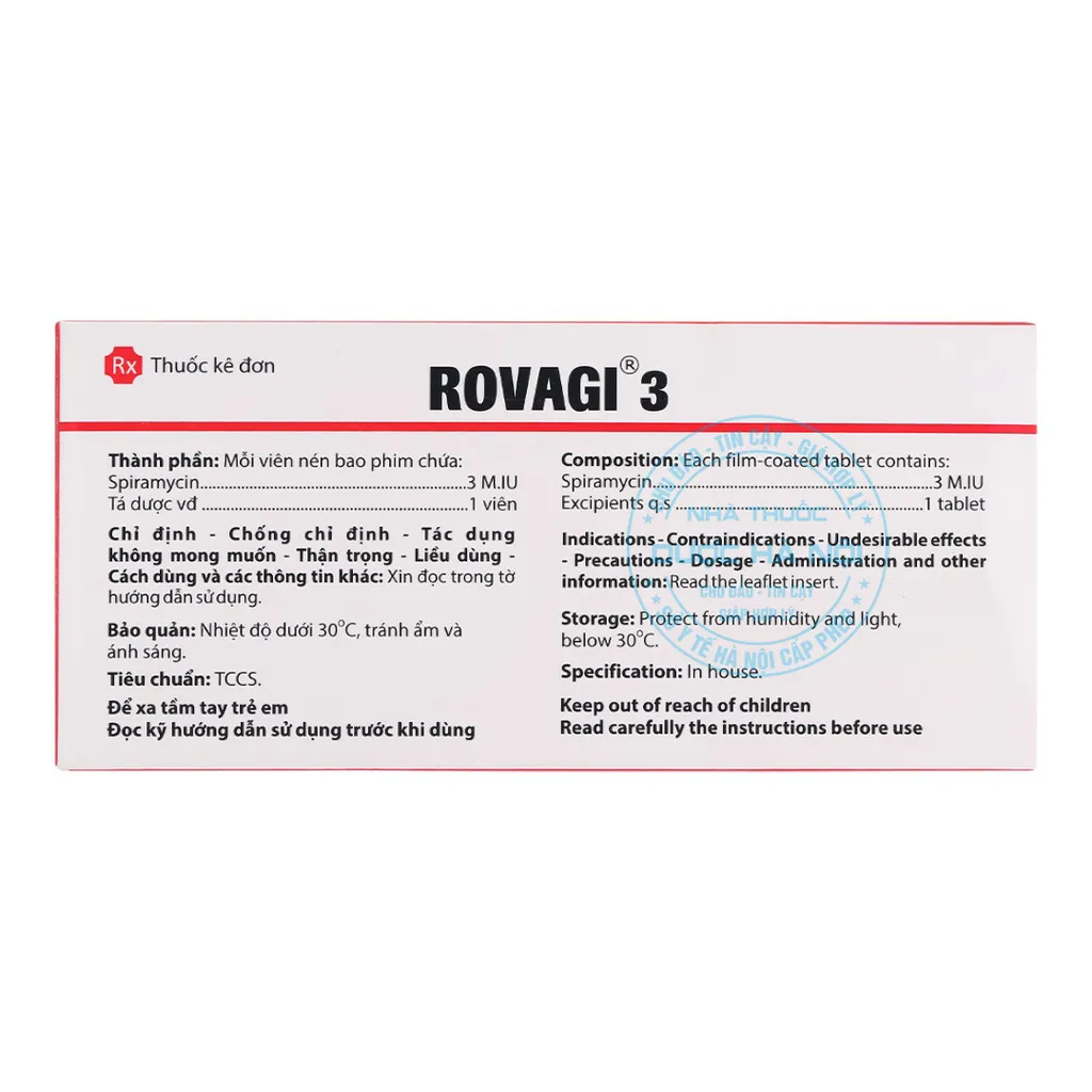 Thuốc ROVAGI 3 M.IU