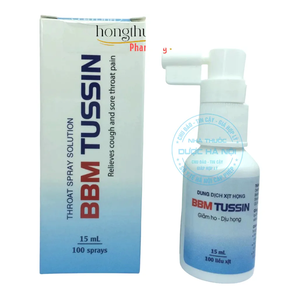 Xịt họng BBM Tussin