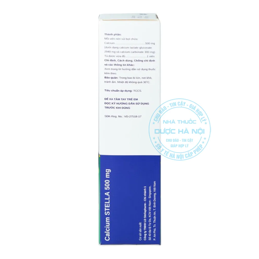 Viên sủi Calcium Stella 500mg