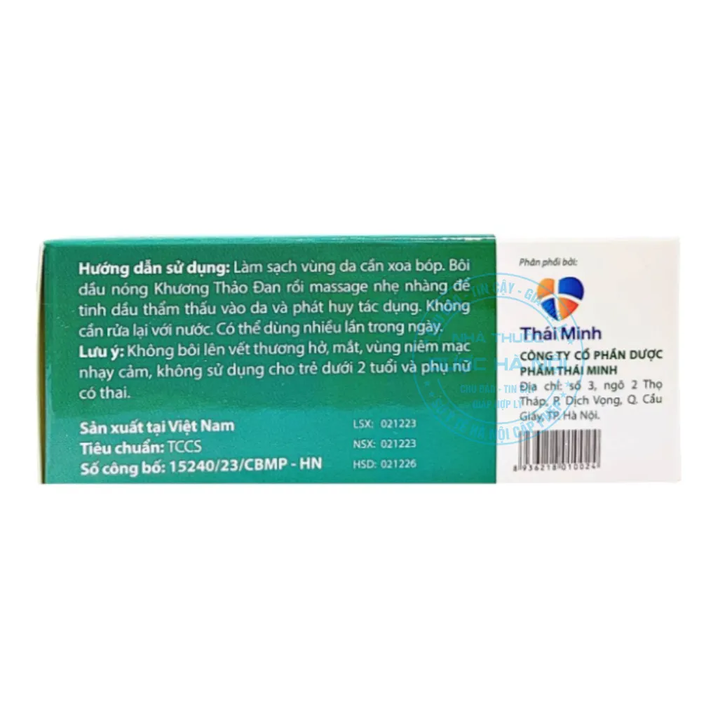 Dầu Nóng Khương Thảo Đan