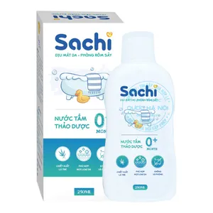 Nước tắm thảo dược Sachi giải pháp tắm gội toàn thân cho bé từ sơ sinh