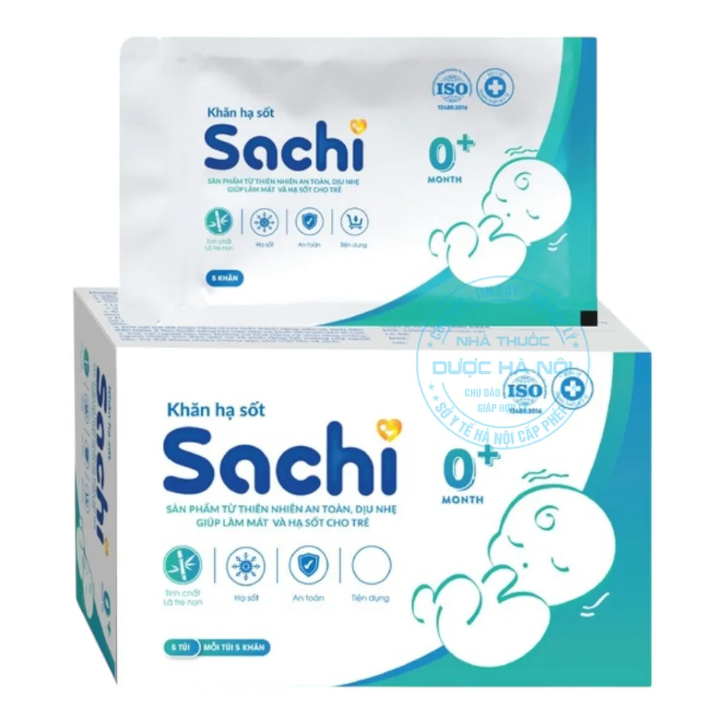 Khăn hạ sốt Sachi 0+
