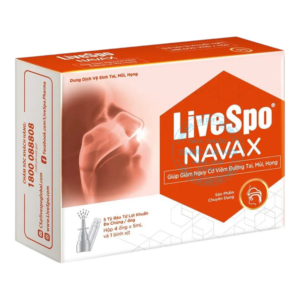 Xịt mũi LiveSpo NAVAX đỏ