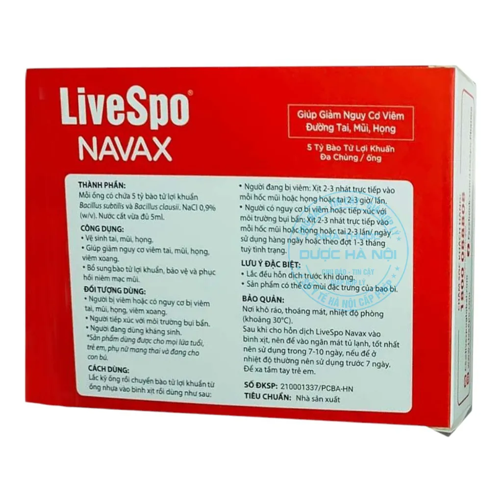 Xịt mũi LiveSpo NAVAX đỏ