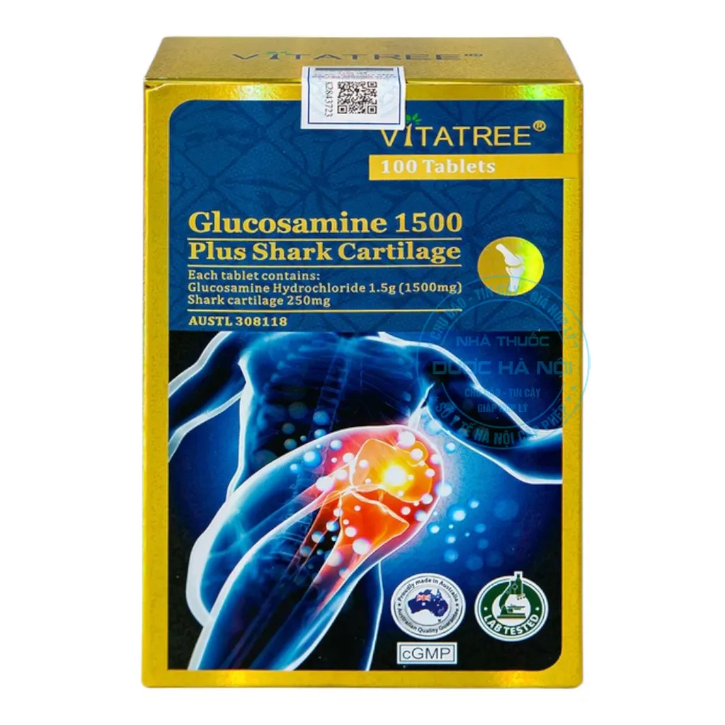 Viên uống Vitatree Glucosamine 1500 Plus Shark Cartilage