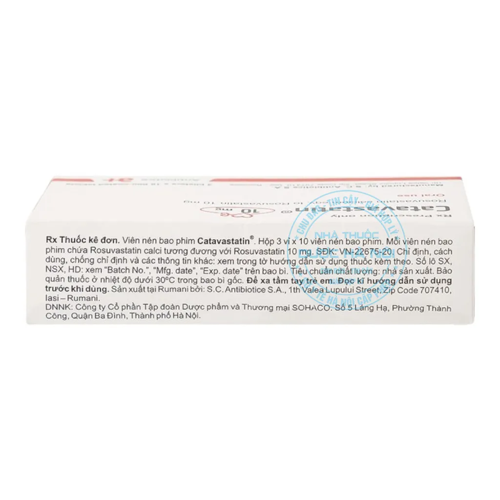 Thuốc Catavastatin 10mg