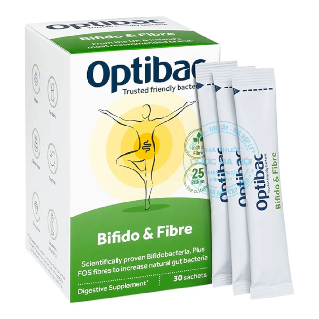 Men vi sinh Optibac Bifido & Fiber