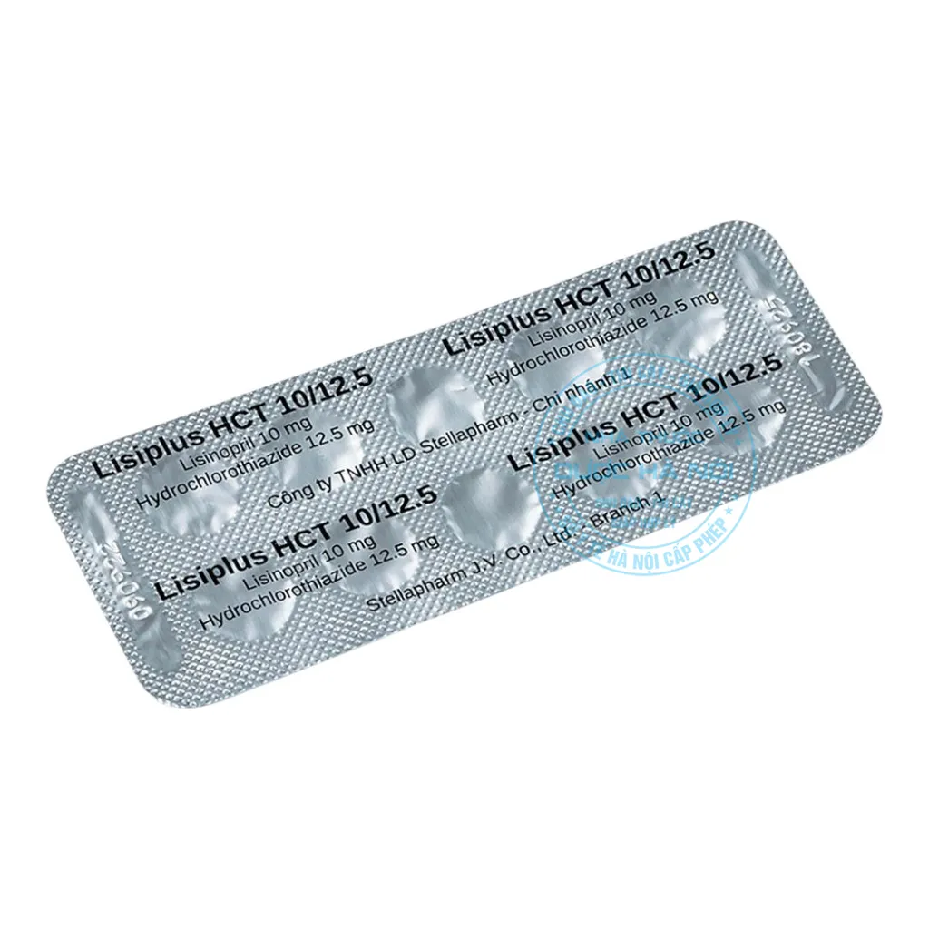 Thuốc Lisiplus HCT 20/12.5