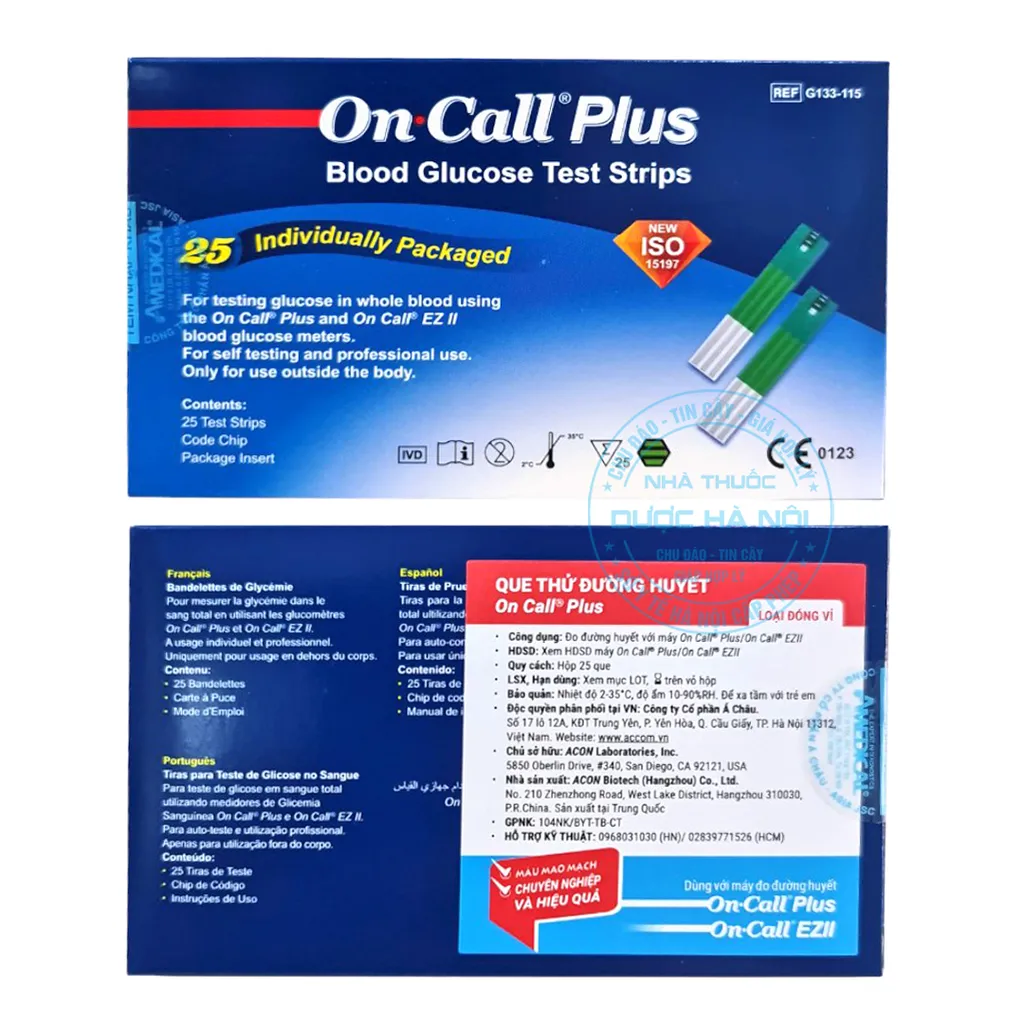 Que thử đường huyết On Call Vivid