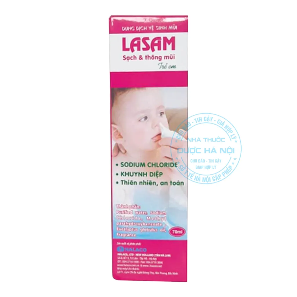 Xịt mũi trẻ em Lasam hồng