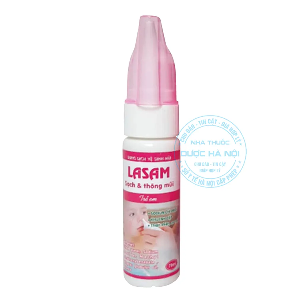Xịt mũi trẻ em Lasam hồng